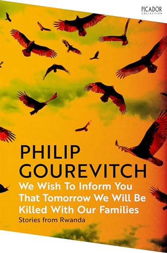 Book cover with a vibrant yellow sky and silhouettes of flying birds.