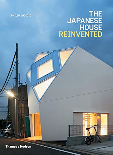 Book cover featuring a modern, angular white Japanese house exterior.
