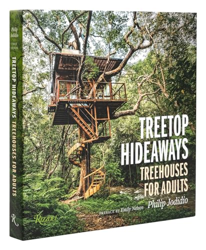 Book cover featuring a multi-level treehouse nestled amongst lush green foliage.