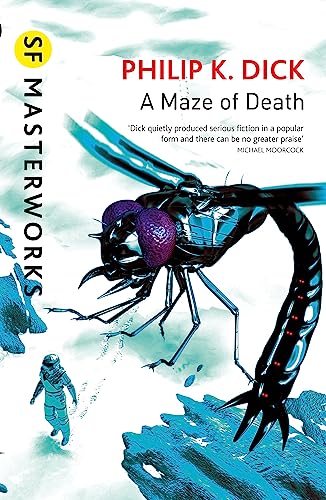 Book cover showing a giant mechanical insect hovering over an astronaut on a landscape.