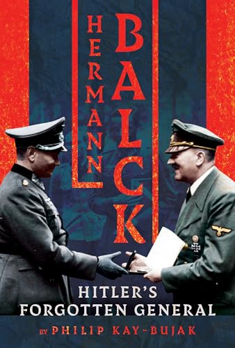 Book cover with Hermann Balck's portrait, military uniform, and background with Nazi symbols.