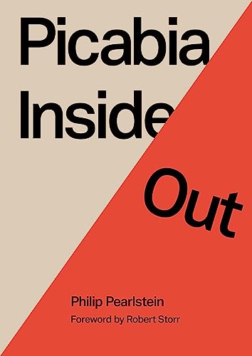 Book cover for “Picabia Inside Out” with red and beige geometric design.