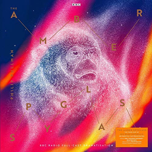 Vinyl album cover featuring a gorilla’s face amidst colorful, swirling dust.