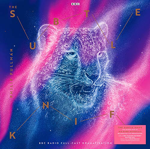 Vinyl record cover featuring a blue leopard’s face with colorful splatter effects.