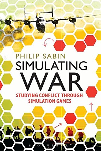 Book cover featuring a plane, soldier silhouettes, and a yellow and red hexagonal grid.