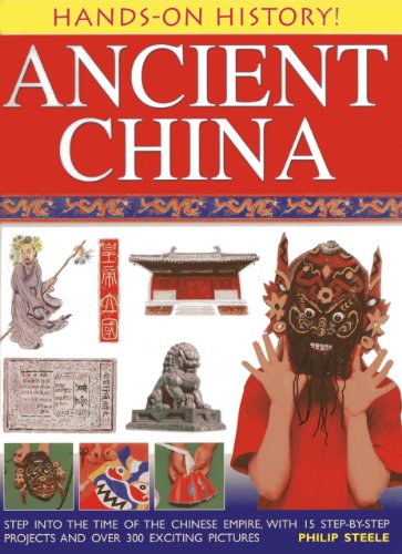Book cover for “Hands on History: Ancient China” with historical imagery.