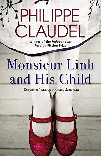 Book cover: “Monsieur Linh and His Child” with red shoes detail.