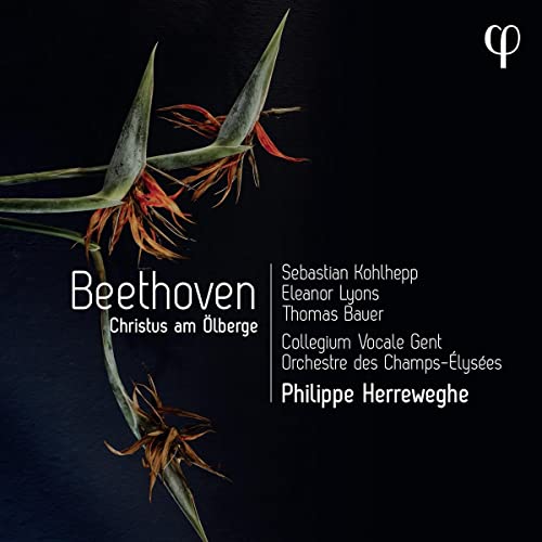 CD cover for Beethoven’s “Christus am Olberge” featuring bird of paradise flowers.