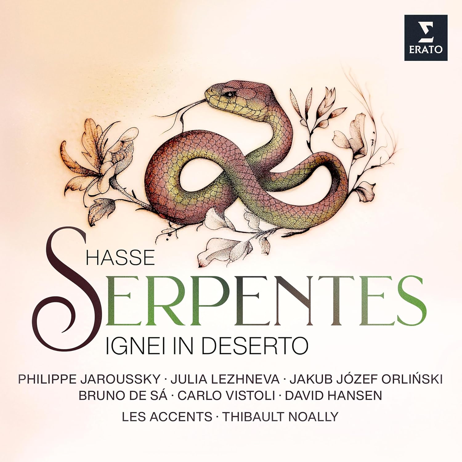 CD cover: a coiled snake with ornate lettering and performer names.