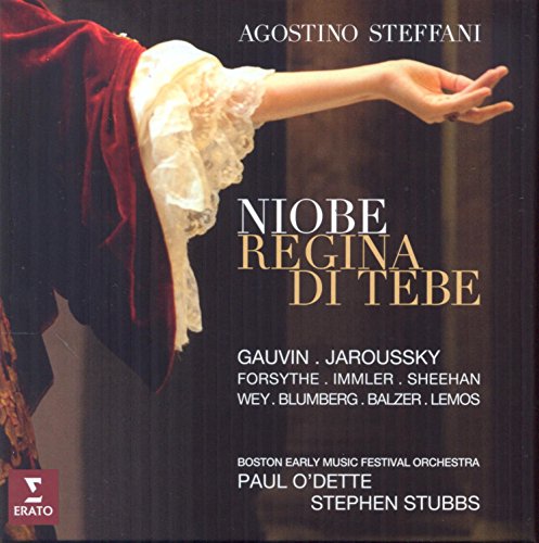Cover of "Niobe Regina di Tebe" CD featuring a detailed period costume sleeve.