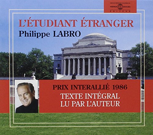 CD cover featuring a classical building, Philippe Labro's portrait, and French text.