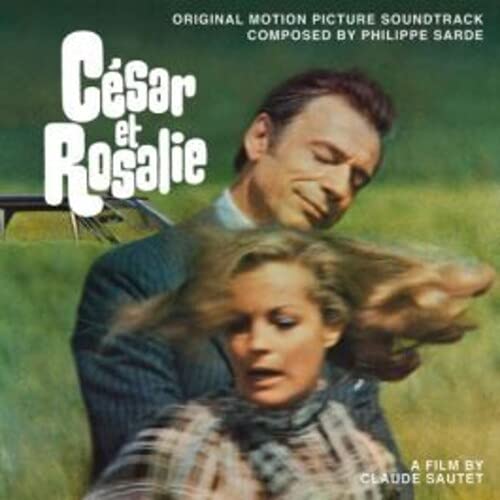 CD cover for "Cesar Et Rosalie" soundtrack featuring actors and a car.