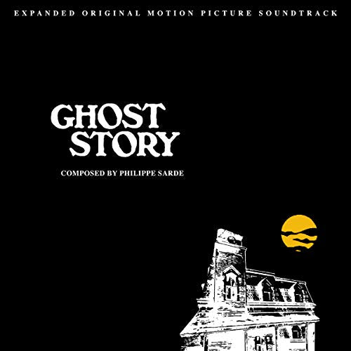 CD cover for “Ghost Story” soundtrack by Philippe Sarde, with haunted house.