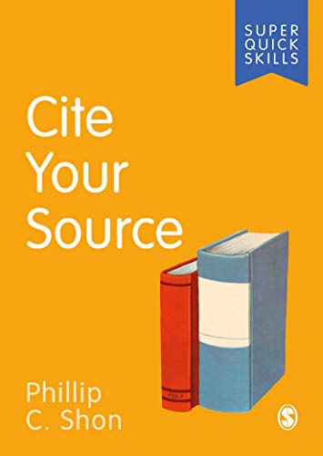 Book cover with title “Cite Your Source” and two stacked books.