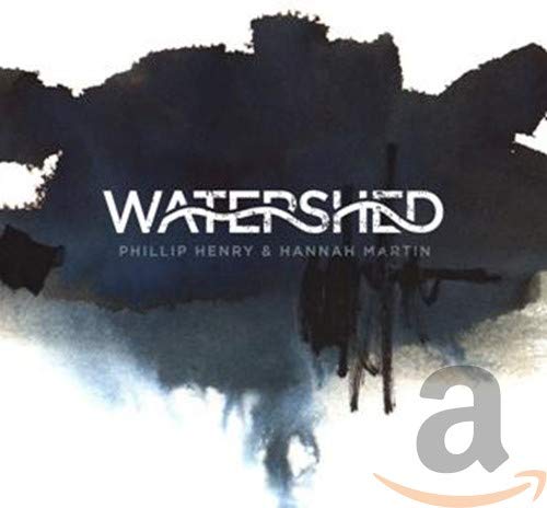 CD cover for "Watershed" by Phillip Henry & Hannah Martin, abstract design.