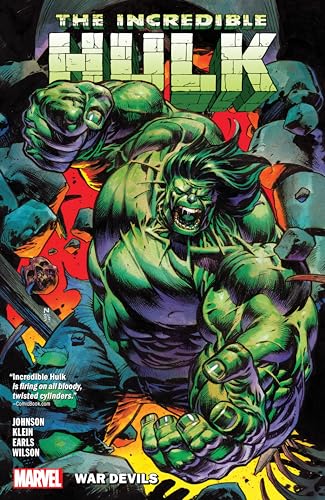 Comic book cover featuring a muscular, angry green Hulk with debris.
