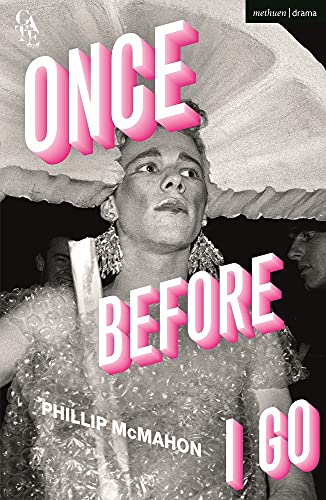 Play cover: a person in extravagant attire looking upwards.