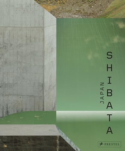Book cover with concrete structures and green water, titled "Shibata Japan".