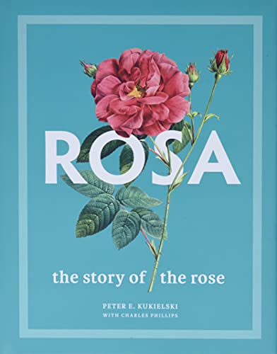 Book cover featuring a detailed illustration of a red rose and green leaves.