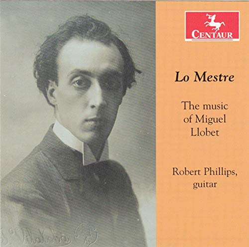 CD cover featuring a portrait of Miguel Llobet and text details.