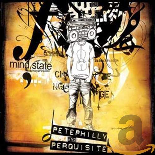 CD cover for "Mindstate" by Philly Pete & Perqui, featuring abstract art and a figure.