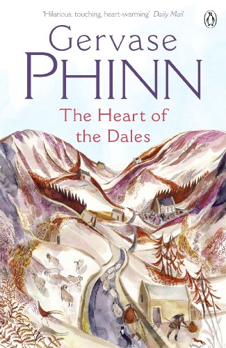 Book cover: watercolor landscape with village, sheep, and people.