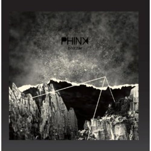 CD cover for Phinx - Holtzar, featuring mountains and geometric lines.