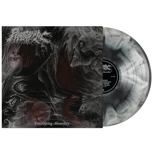 Vinyl record with dark, distorted cover art and swirling grey coloration.