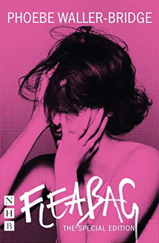 Pink cover with a woman covering her face, title "Fleabag" below.