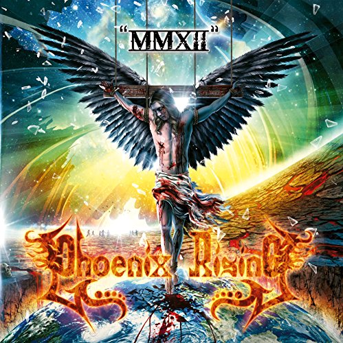 CD cover: winged figure suspended in a cosmic, fiery scene.