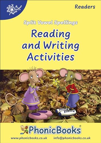 Yellow cover with cartoon mice and text: "Reading and Writing Activities".