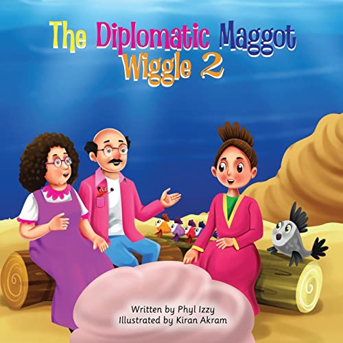 Book cover featuring three people and colorful cartoon maggot creatures.
