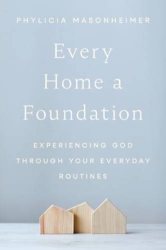 Book cover with title and three small wooden house shapes.