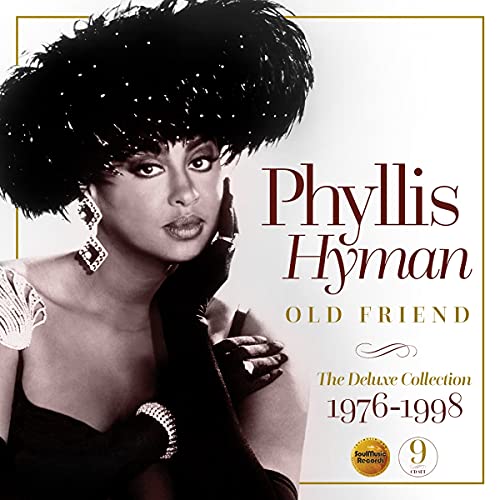 Phyllis Hyman album cover, portrait of singer with large hair.