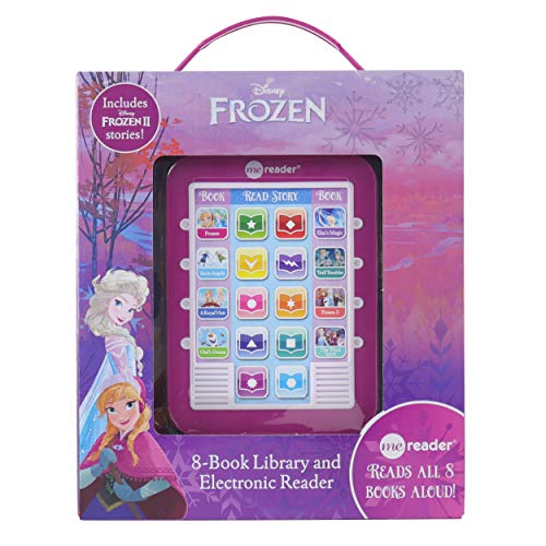 Frozen-themed electronic reader with eight storybooks, featuring Anna and Elsa.