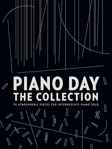 Black cover with white lines and text: "Piano Day: The Collection.