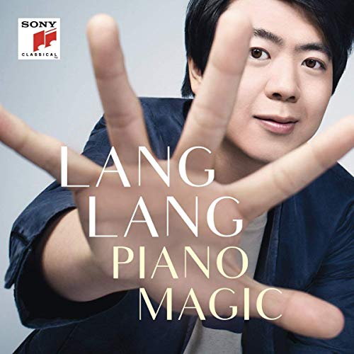 CD cover featuring pianist Lang Lang with outstretched hands.