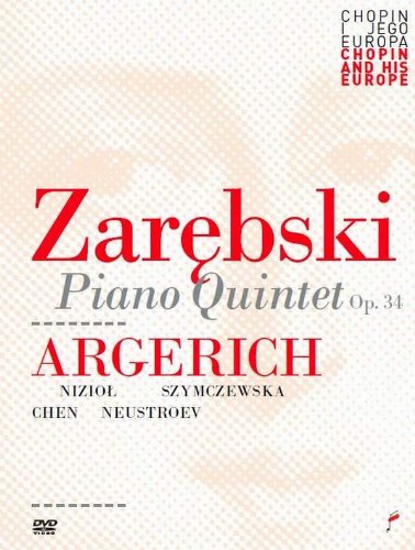 DVD cover for Chopin’s Piano Quintet featuring “Zarebski” and “Argerich”.