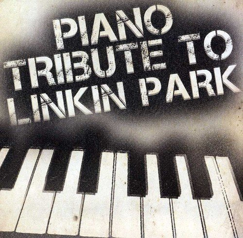 CD cover for "Piano Tribute to Linkin Park" with piano keys.