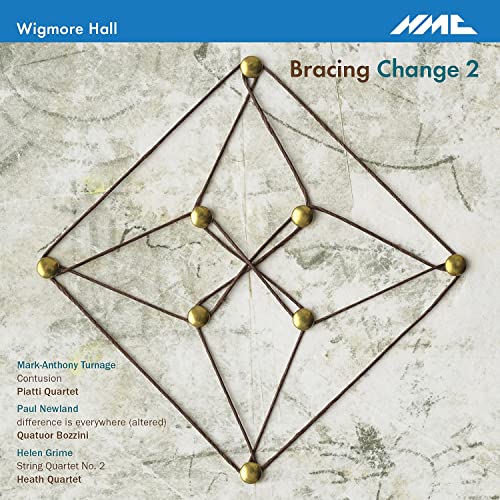 CD cover: geometric string art with “Bracing Change 2” text and composer names.