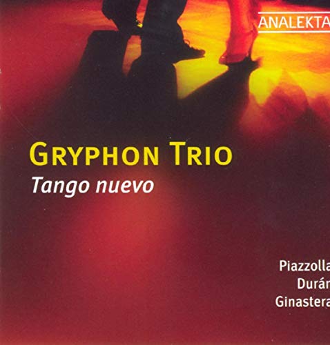 CD cover for "Tango Nuevo" featuring dancers in silhouette and text.