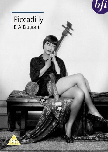 Black and white DVD cover featuring a woman with a lute.