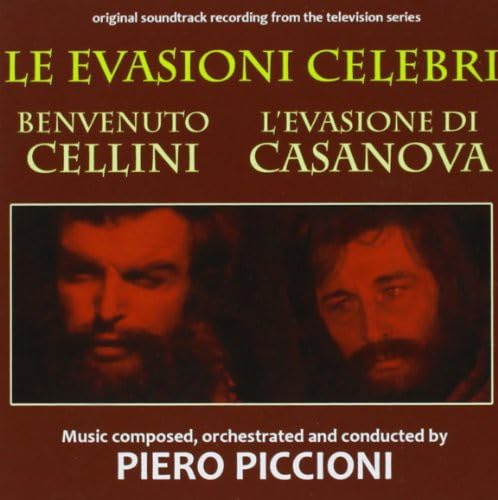 CD cover for “Le Evasioni Celebri: Benvenuto” soundtrack featuring two men’s portraits.