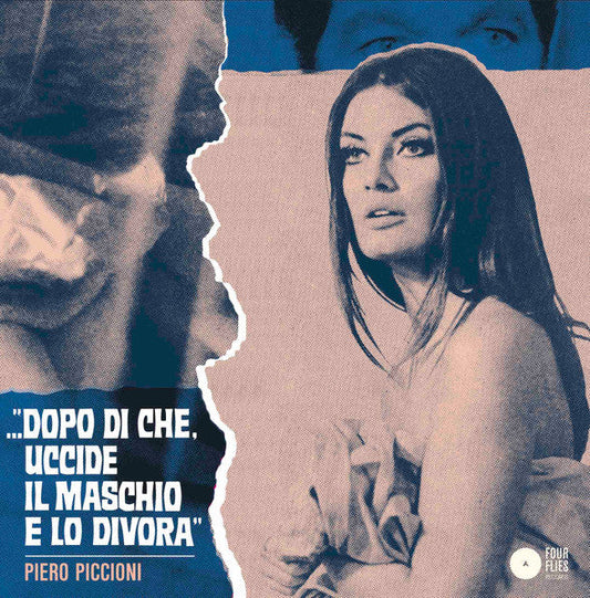 Vinyl record cover featuring a woman’s face and a film still.