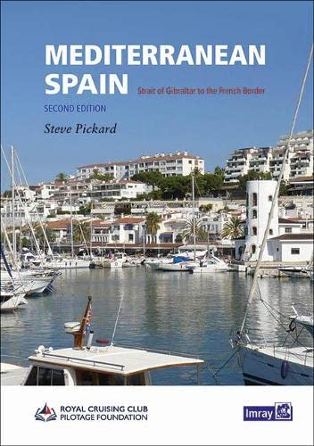 Travel guidebook with map illustrations, photographs, and text about Mediterranean Spain region.