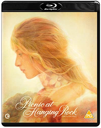 Picnic at Hanging Rock" Blu-ray cover featuring a young woman in profile.