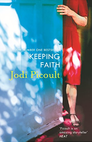 Book cover: "Keeping Faith" by Jodi Picoult, woman by a door.