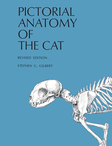 Book cover titled Pictorial Anatomy of the Cat featuring a cat skeleton illustration.