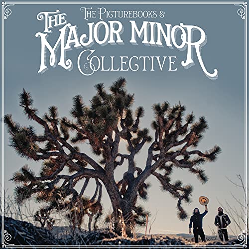 CD cover for The Picturebooks’ “The Major Minor Collective” with desert landscape.