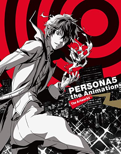 Anime character Ren Amamiya against a red target background with a city skyline below.